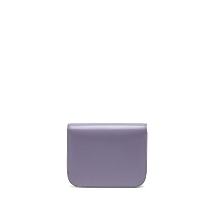 Luxury CELINE Medium Classic Box Bag Calfskin Purple SHW