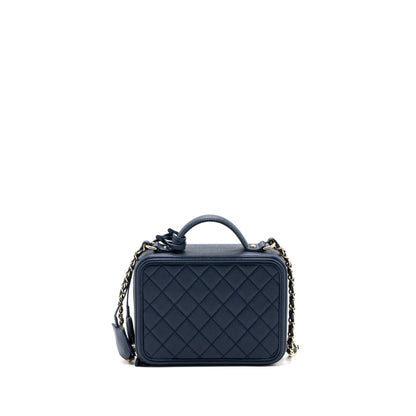 Chanel Filigree camera bag caviar dark blue LGHW