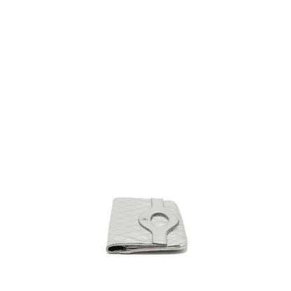 Chanel 31 Clutch Bag Goatskin Metallic Silver SHW