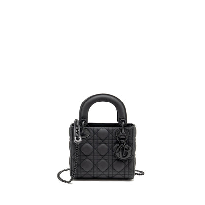 Mini Lady Dior Calfskin So Black