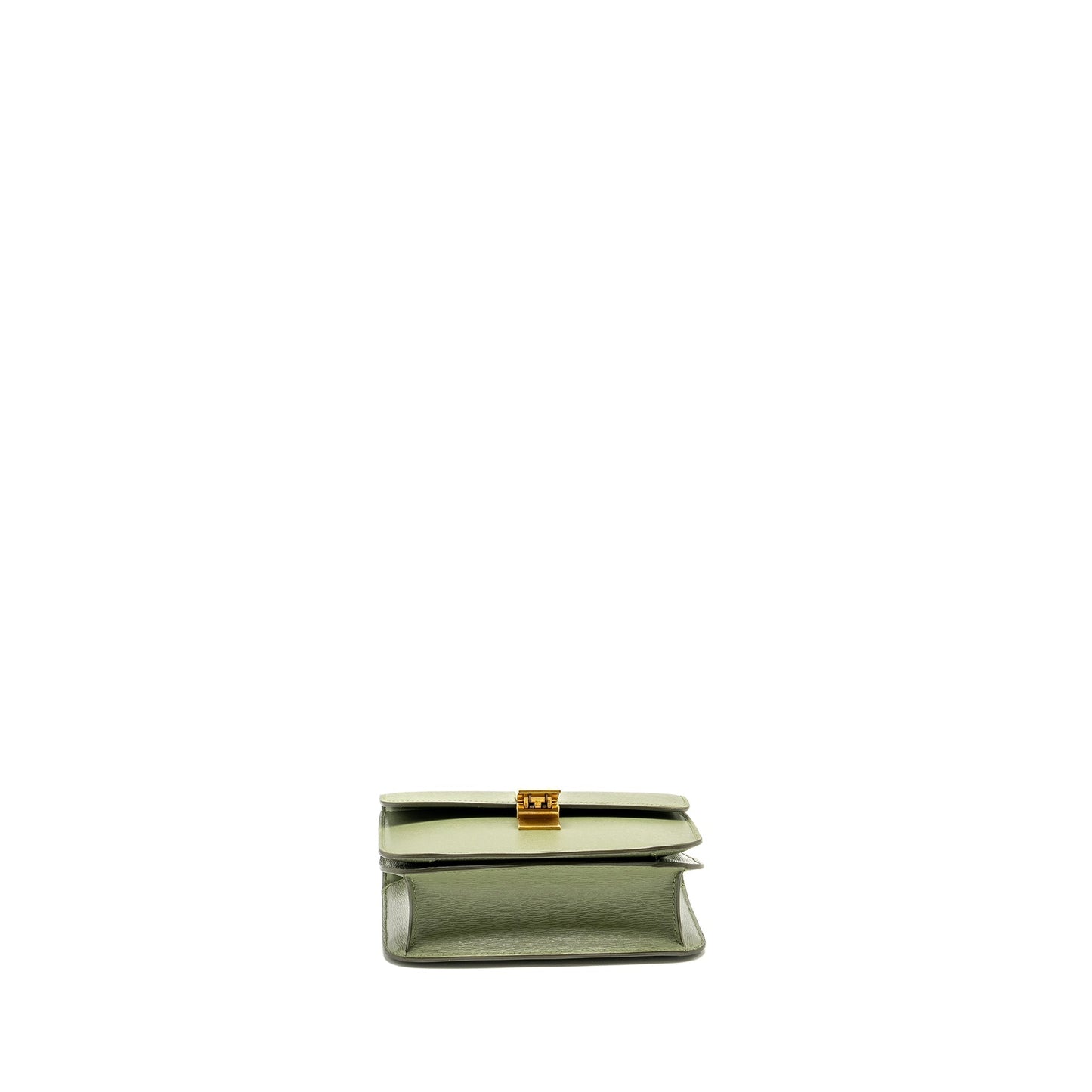 Celine Teen classic box Purse calfskin green