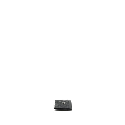 Chanel Classic Card Holder Caviar Black SHW( Microchip)