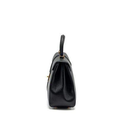 Celine 16 Purse Grained Calfskin Black