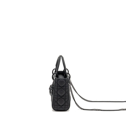 Mini Lady Dior Calfskin So Black
