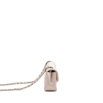 Chanel Mini Rectangular Flap Bag Lambskin Light Pink SHW (Microchip)