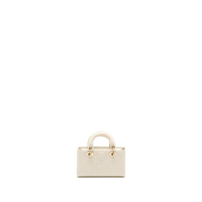 Dior Lady D-Joy Micro Purse Patent Creamy White