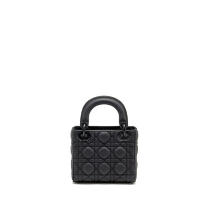 Mini Lady Dior Calfskin So Black