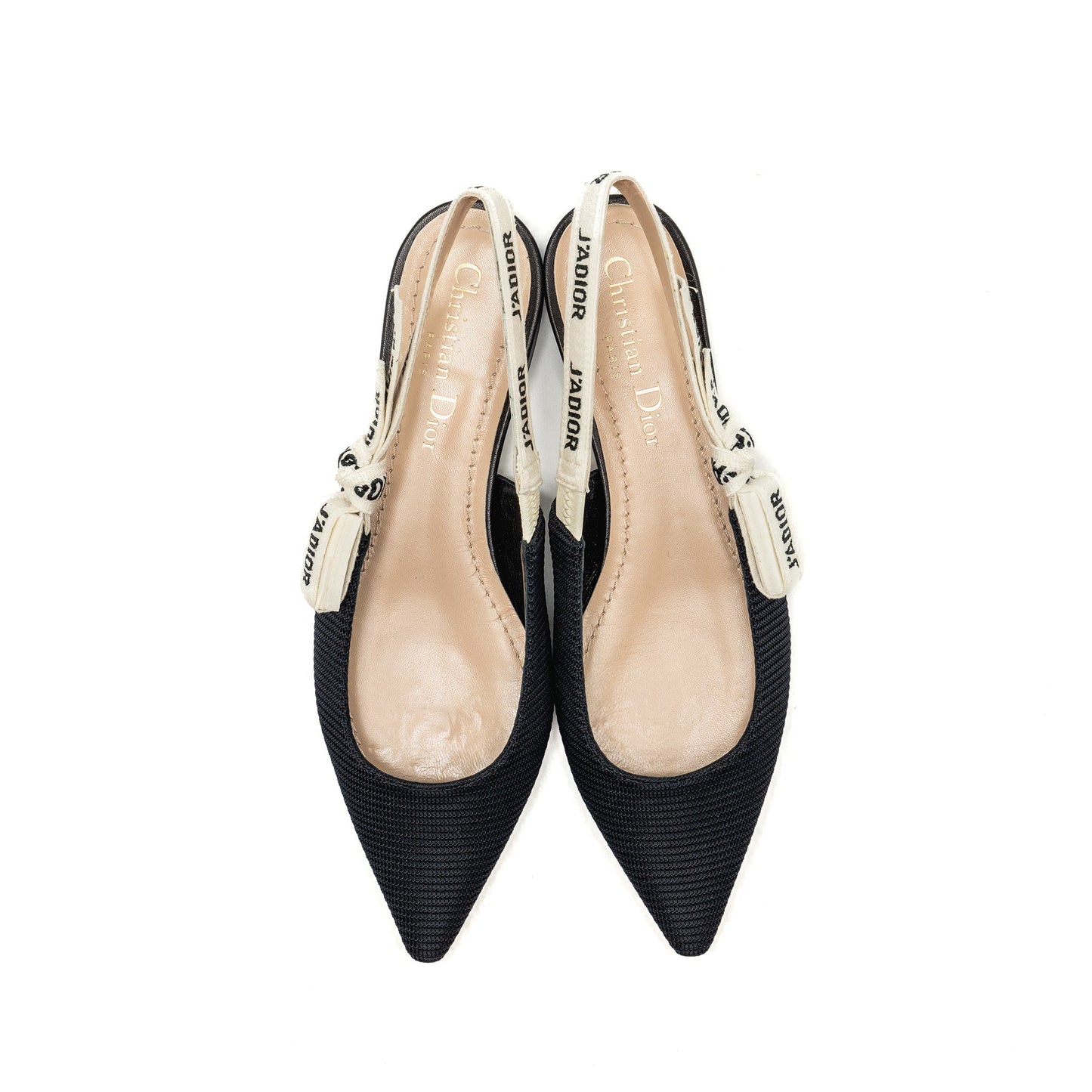 Dior size 35 Jâadior sling back fabric black