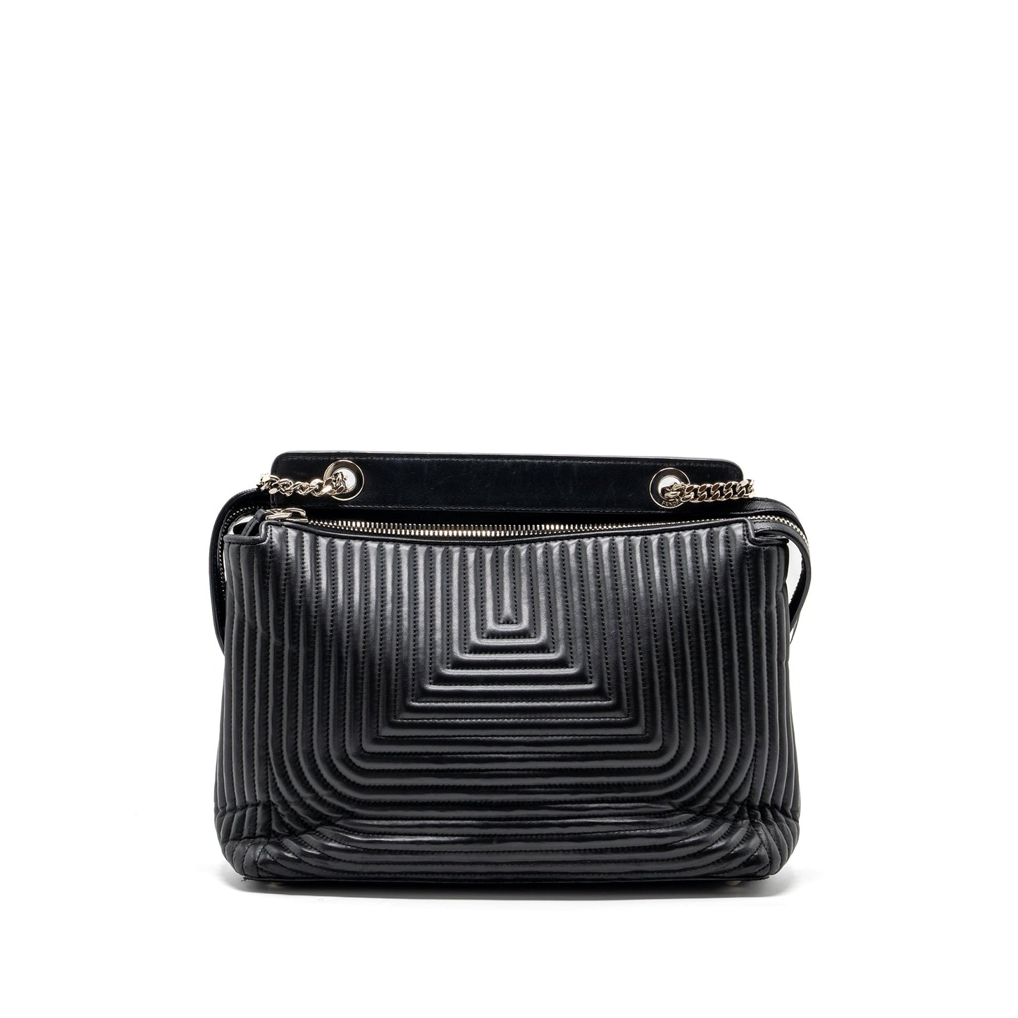 Fendi doctom chain Mini Purse leather black