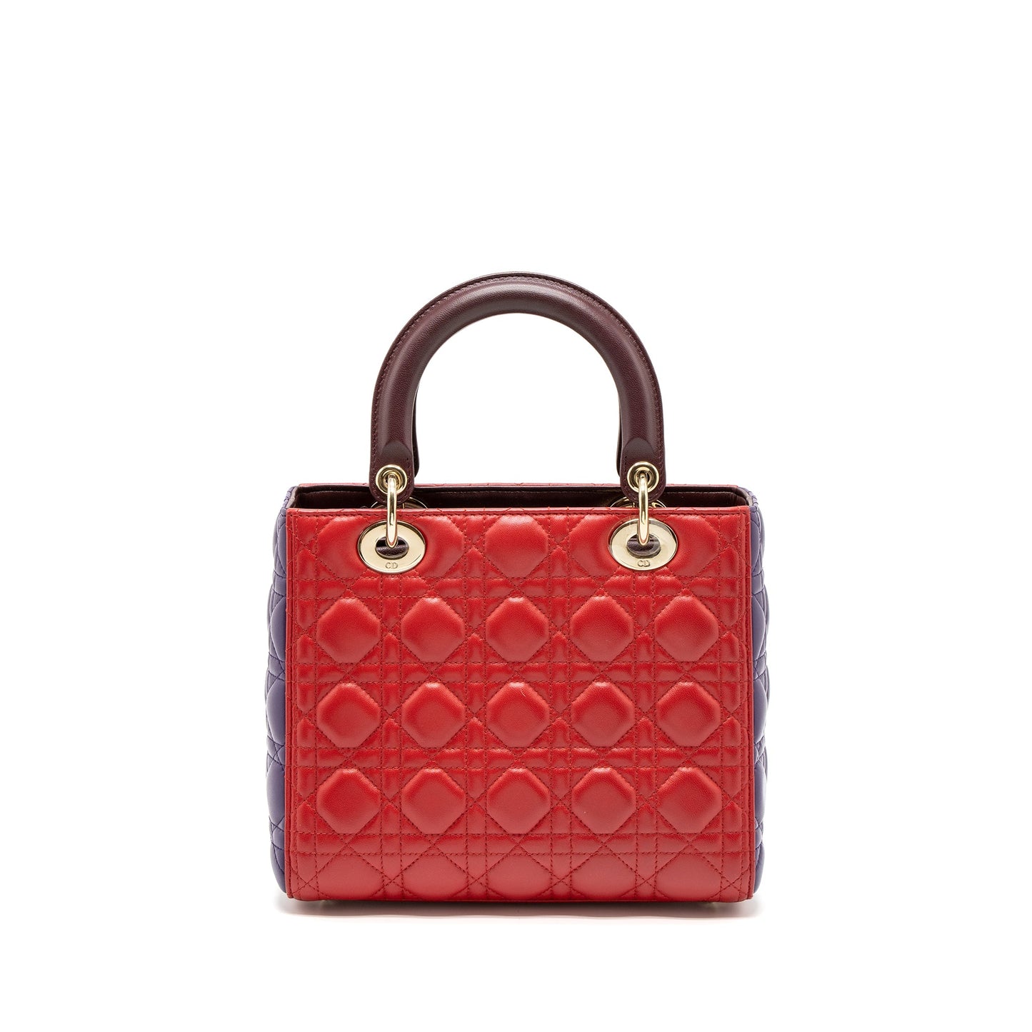 Dior Medium Lady Dior Purse Lambskin Red/Multicolour