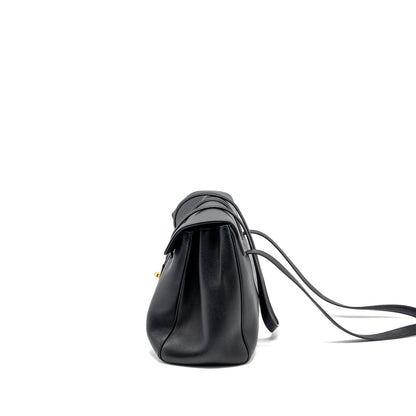 Celine Medium Soft 16 Purse Grained Calfskin Black
