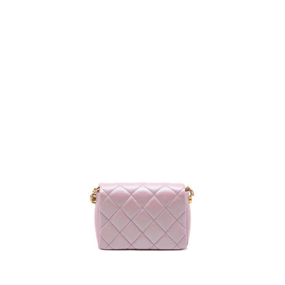 Chanel 21k My Perfect Mini Flap Bag Caviar Iridescent Pink GHW (microchip)