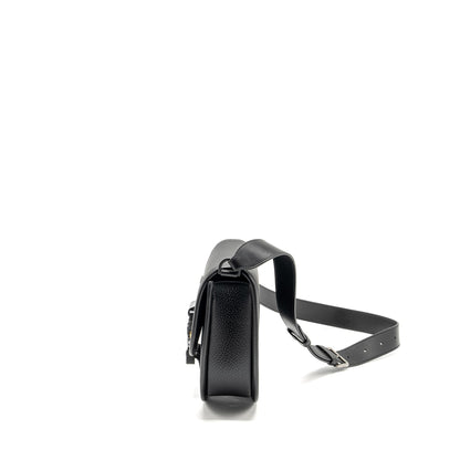 Dior Large Gallop Purse With Strap Grained Smooth Calfskin Black Silver/Gold Hardware