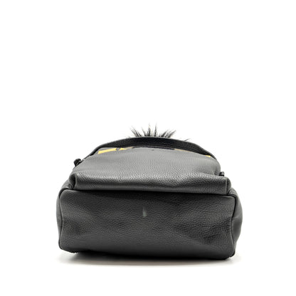 FENDI Large Backpack Calfskin/ Fur/ Crocodile Multicolor