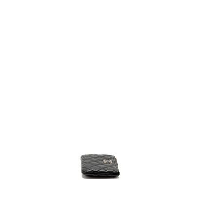 Chanel Detailed CC Small O-Case Pouch Caviar Black SHW (Microchip)