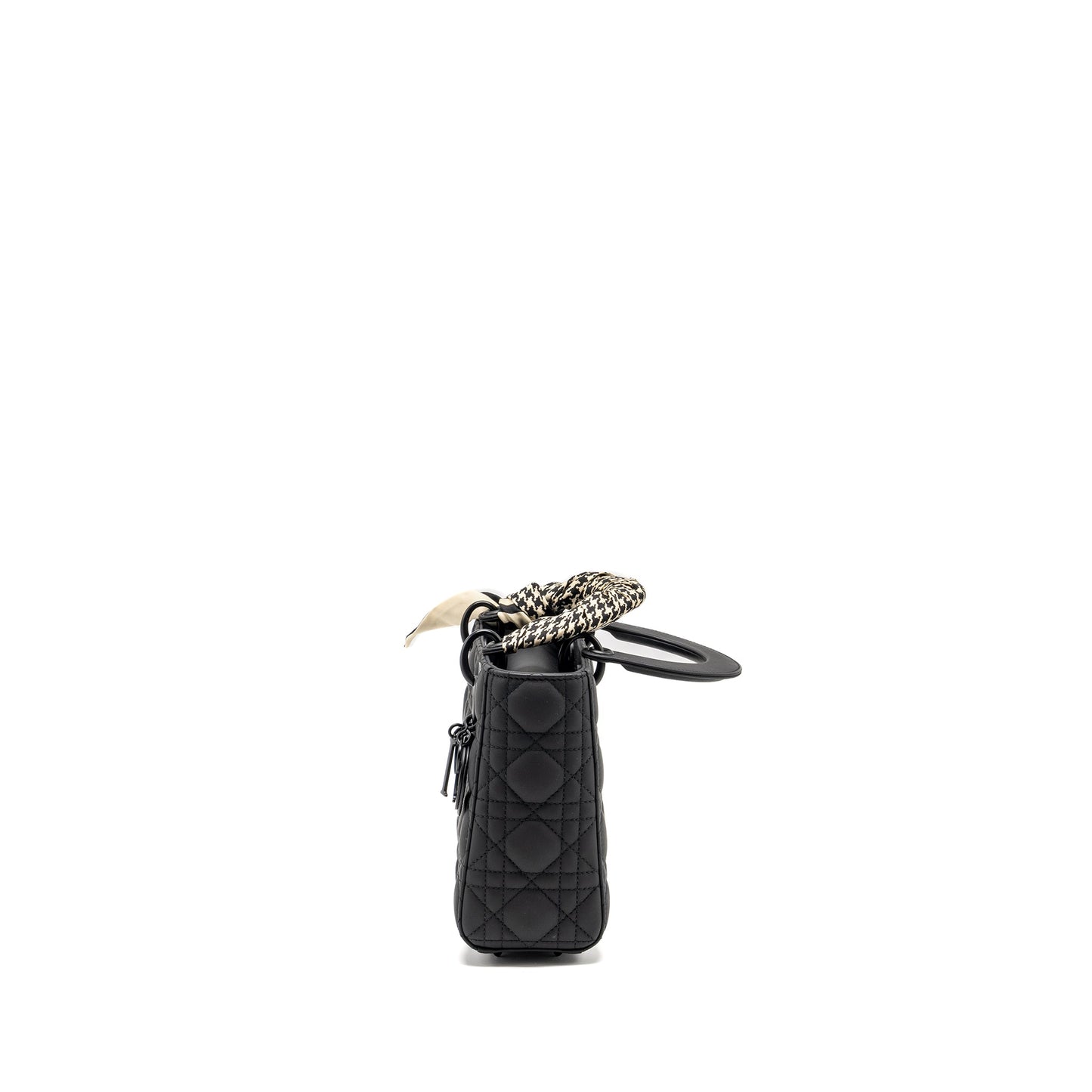 Dior Small My Lady Dior Cannage Calfskin So Black