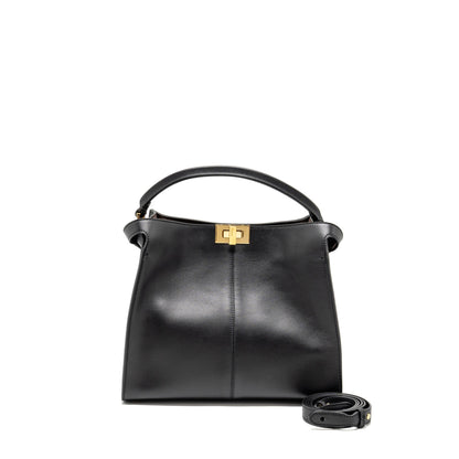 Fendi Peekaboo X-Lite Medium Calfskin Black