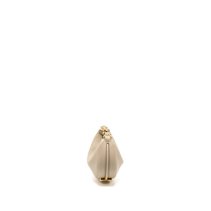 Fendi Nano Fendigraphy Leather Charm Calfskin Beige