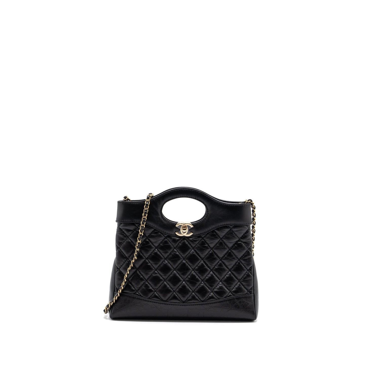 Chanel 23A Mini 31 Bag Calfskin Black LGHW(Microchip)