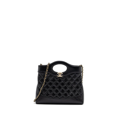 Chanel 23A Mini 31 Bag Calfskin Black LGHW(Microchip)