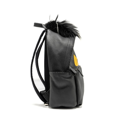 FENDI Large Backpack Calfskin/ Fur/ Crocodile Multicolor