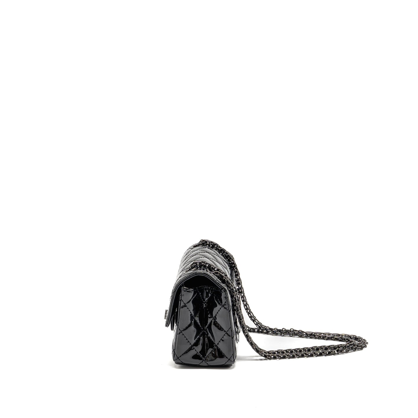 Chanel Mini 2.55 Reissue Patent SO Black