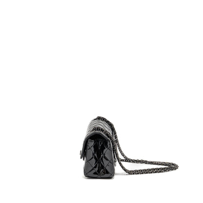 Chanel Mini 2.55 Reissue Patent SO Black