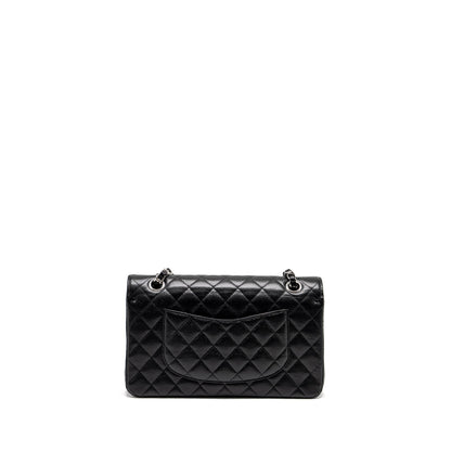 Chanel Medium Classic Double Flap Bag Caviar Black SHW (Microchip)
