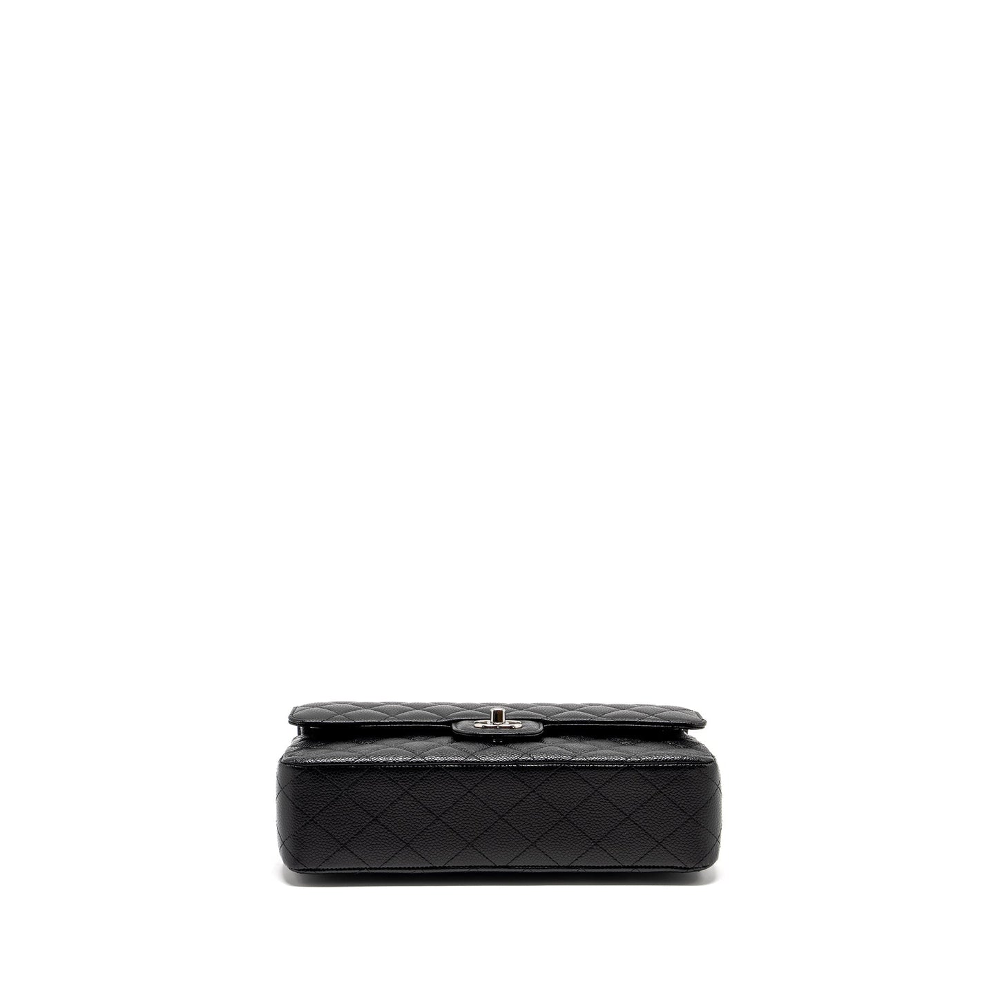 Chanel Medium Classic Double Flap Bag Caviar Black SHW (Microchip)