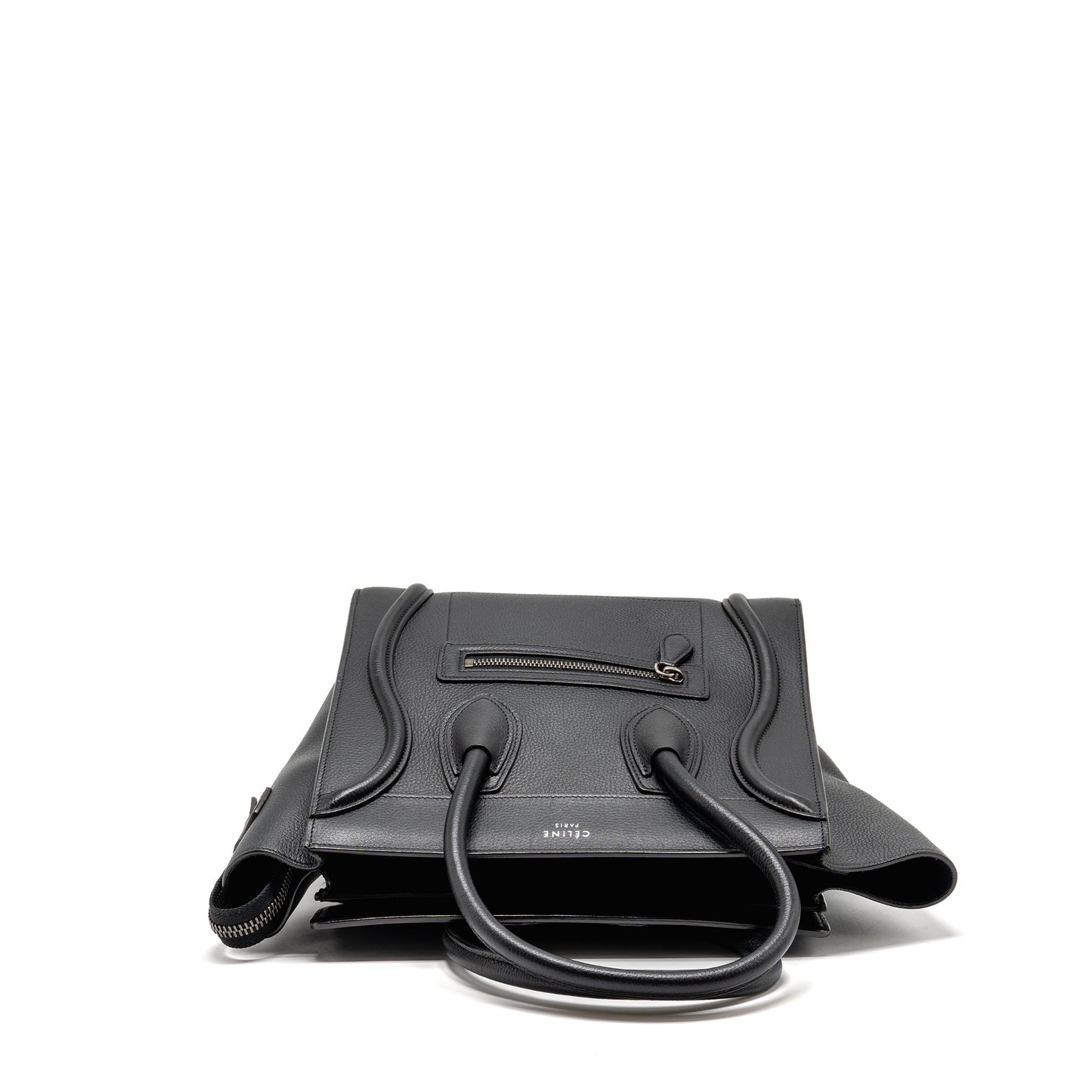 Celine Micro Luggage Purse Calfskin Black