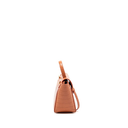 Celine Nano Belt Purse Crocodile-Embossed calfskin Lychee pink