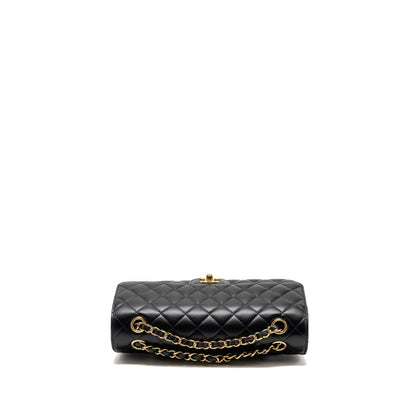 Chanel Medium Classic Double flap bag caviar black GHW (microchip)