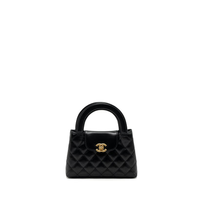 Chanel 23k Mini Shopping Bag Calfskin Black Brushed GHW(Microchip)
