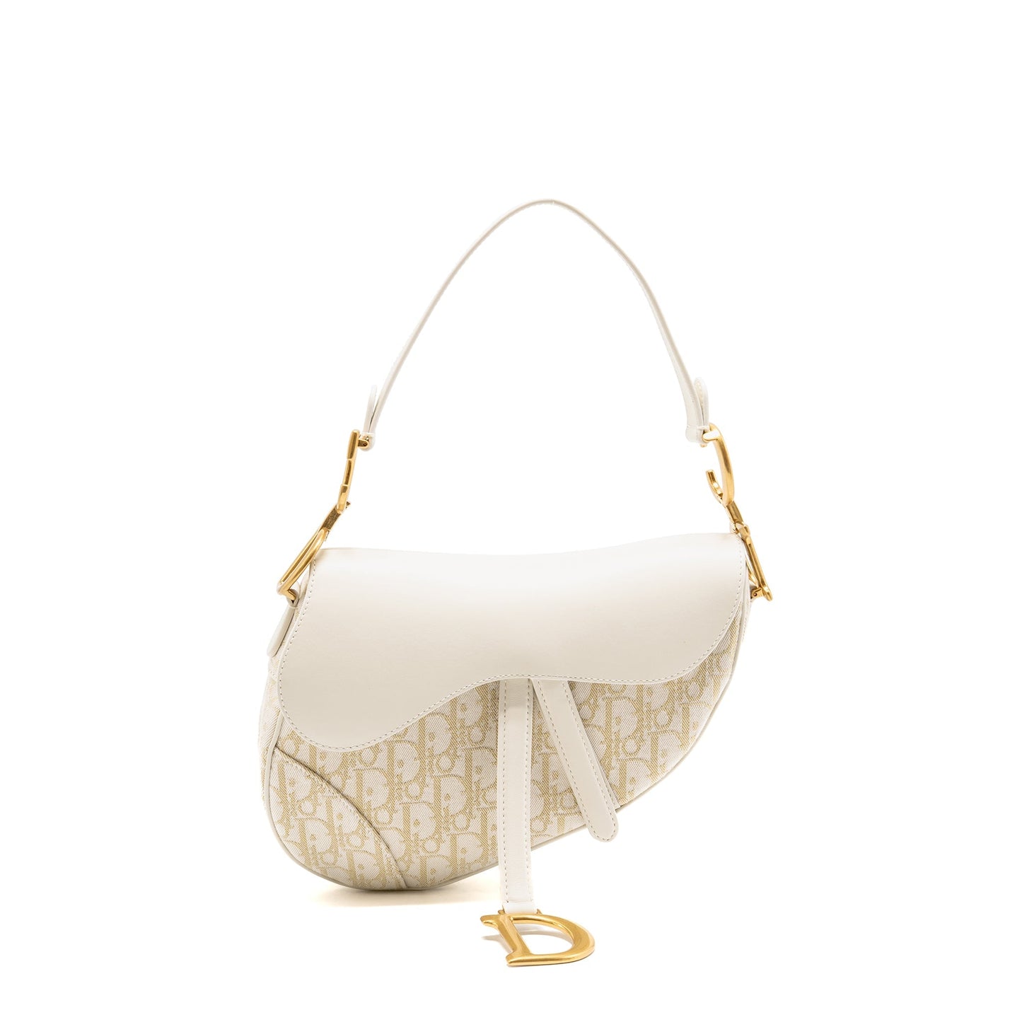 Dior Medium Saddle Purse Oblique Canvas/Leather Latte/Multicolour