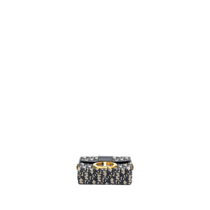 Dior 30 Montaigne Box Blue Oblique Jacquard