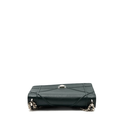 Dior Large Diorama Purse Grained Calfskin Dark Green