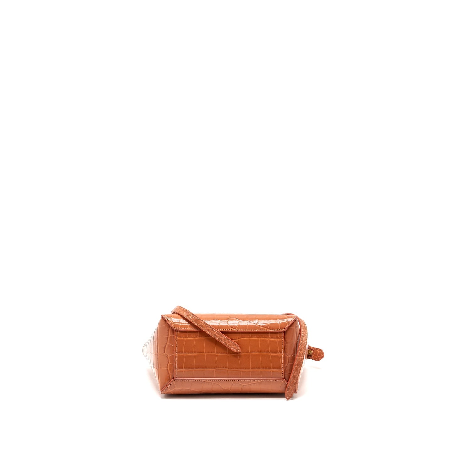 Celine Nano Belt Purse Crocodile-Embossed calfskin Lychee pink