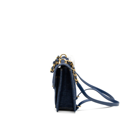 Chanel 23S Flap Backpack Denim Blue Brushed GHW (Microchip)