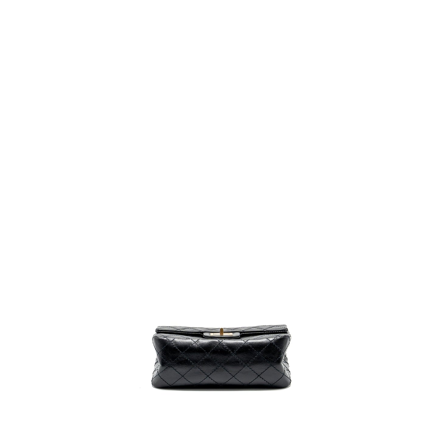 Chanel Mini 2.55 reissue flap bag aged calfskin black GHW