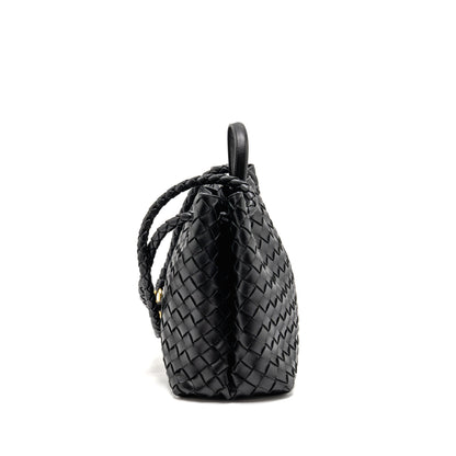Bottega Veneta Medium Andiamo Lambskin Black