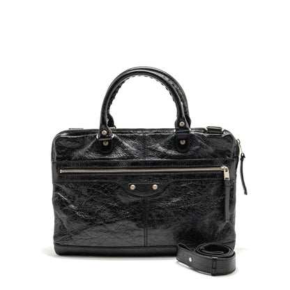 Balenciaga Briefcase Leather Black