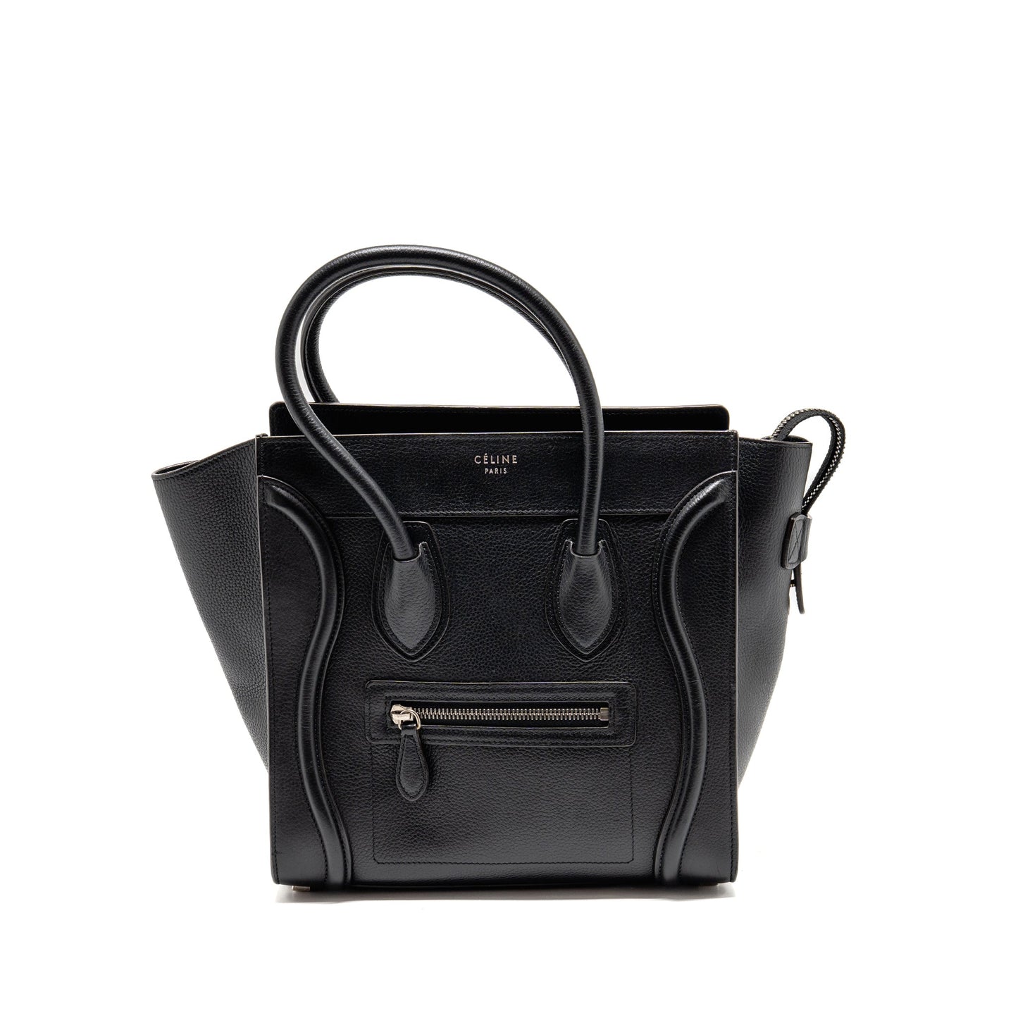 Celine Micro Luggage Purse Calfskin Black