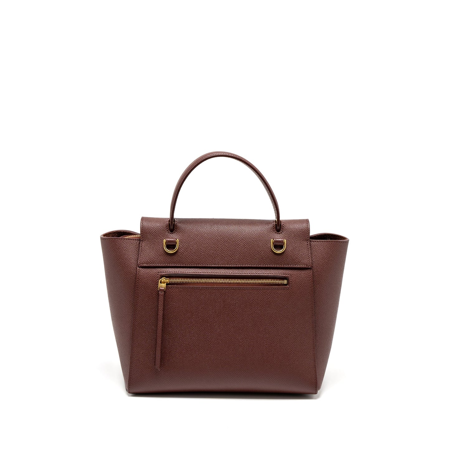 Celine Micro Belt Purse Grained Calfskin Burgundy