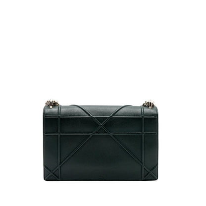 Dior Large Diorama Purse Grained Calfskin Dark Green