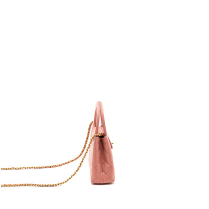 Chanel 23k Mini Shopping Tote Calfskin Pink Brushed GHW(Microchip)
