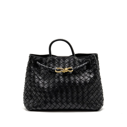 Bottega Veneta Medium Andiamo Lambskin Black