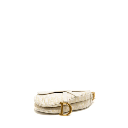 Dior Medium Saddle Purse Oblique Canvas/Leather Latte/Multicolour