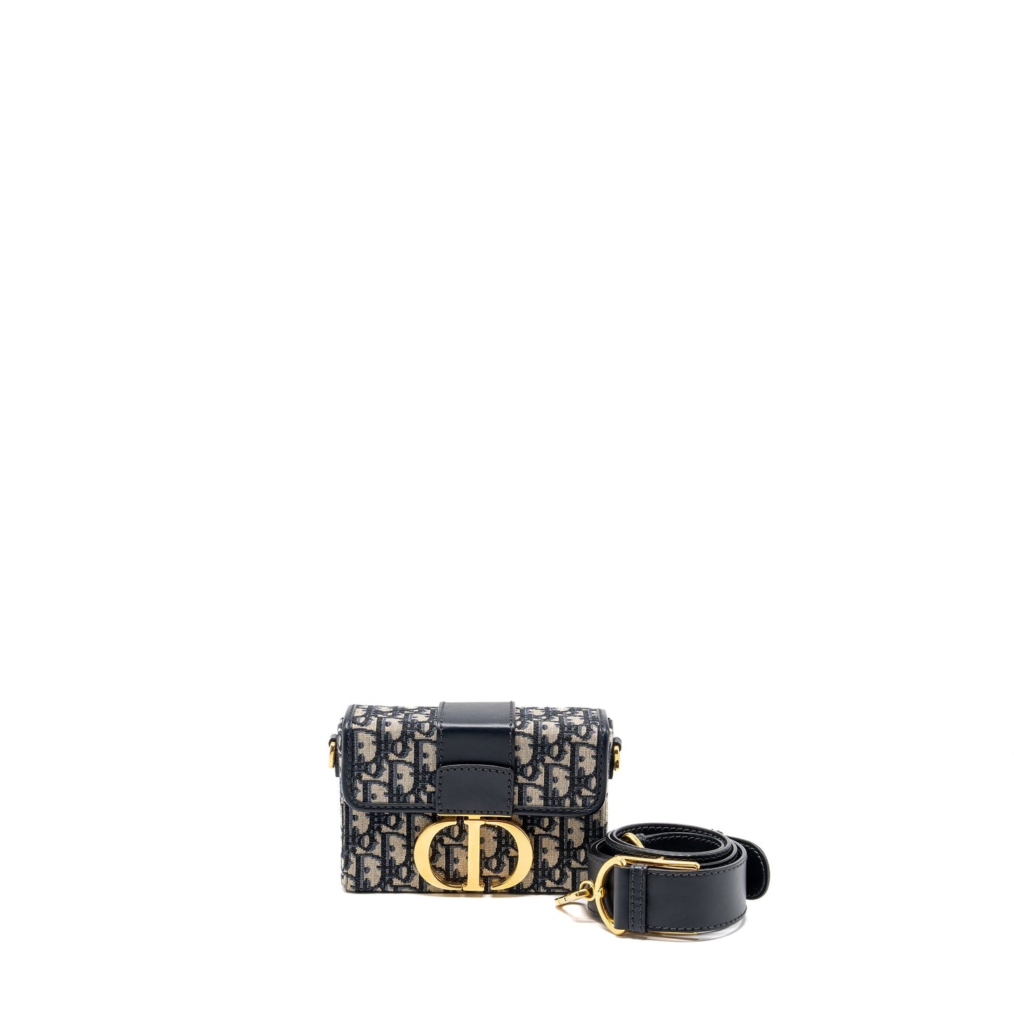 Dior 30 Montaigne Box Blue Oblique Jacquard
