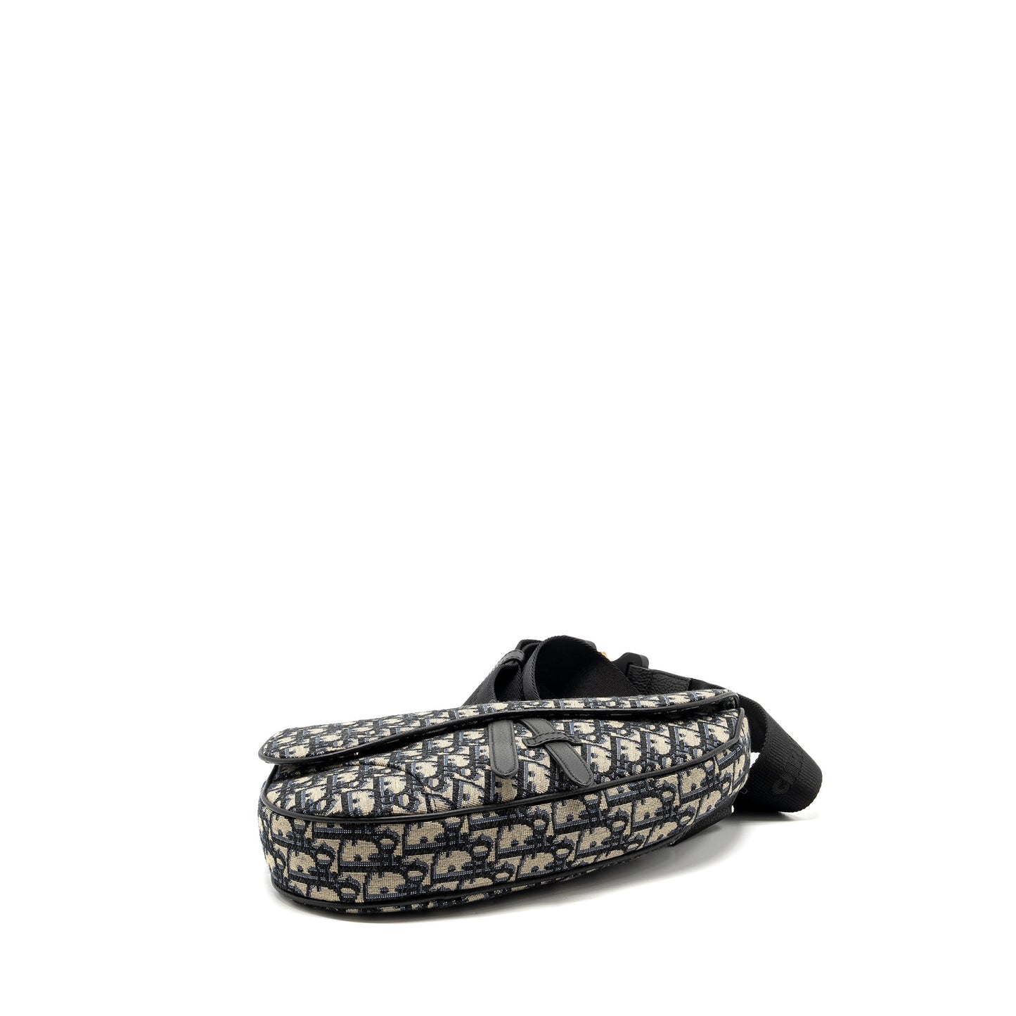 Dior Homme Saddle Purse Oblique Jacquard Beige/Black