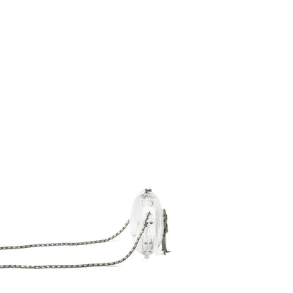 Chanel 18s Evening Bag with Detail Chains Embellished Acrylic Multicolour Hardware